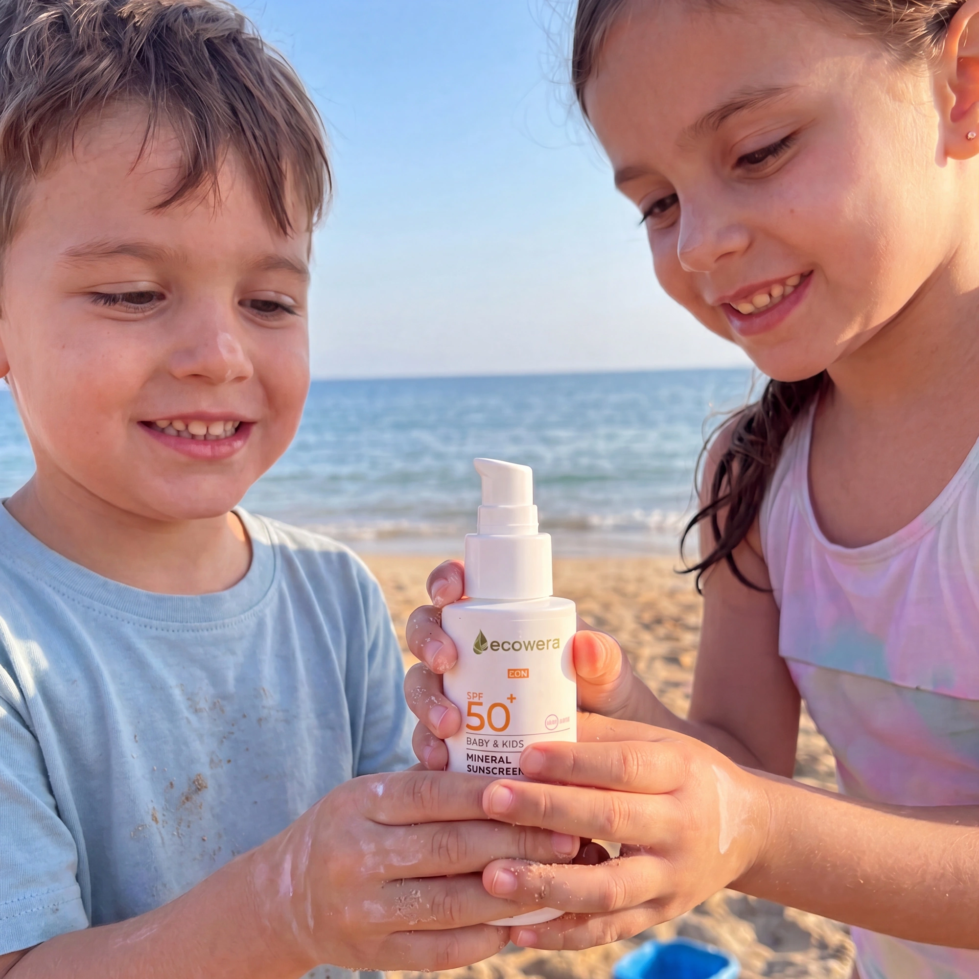Ecowera Baby & Kids SPF 50+ Bebek ve Çocuk Mineral Güneş Kremi 100 ml - 7