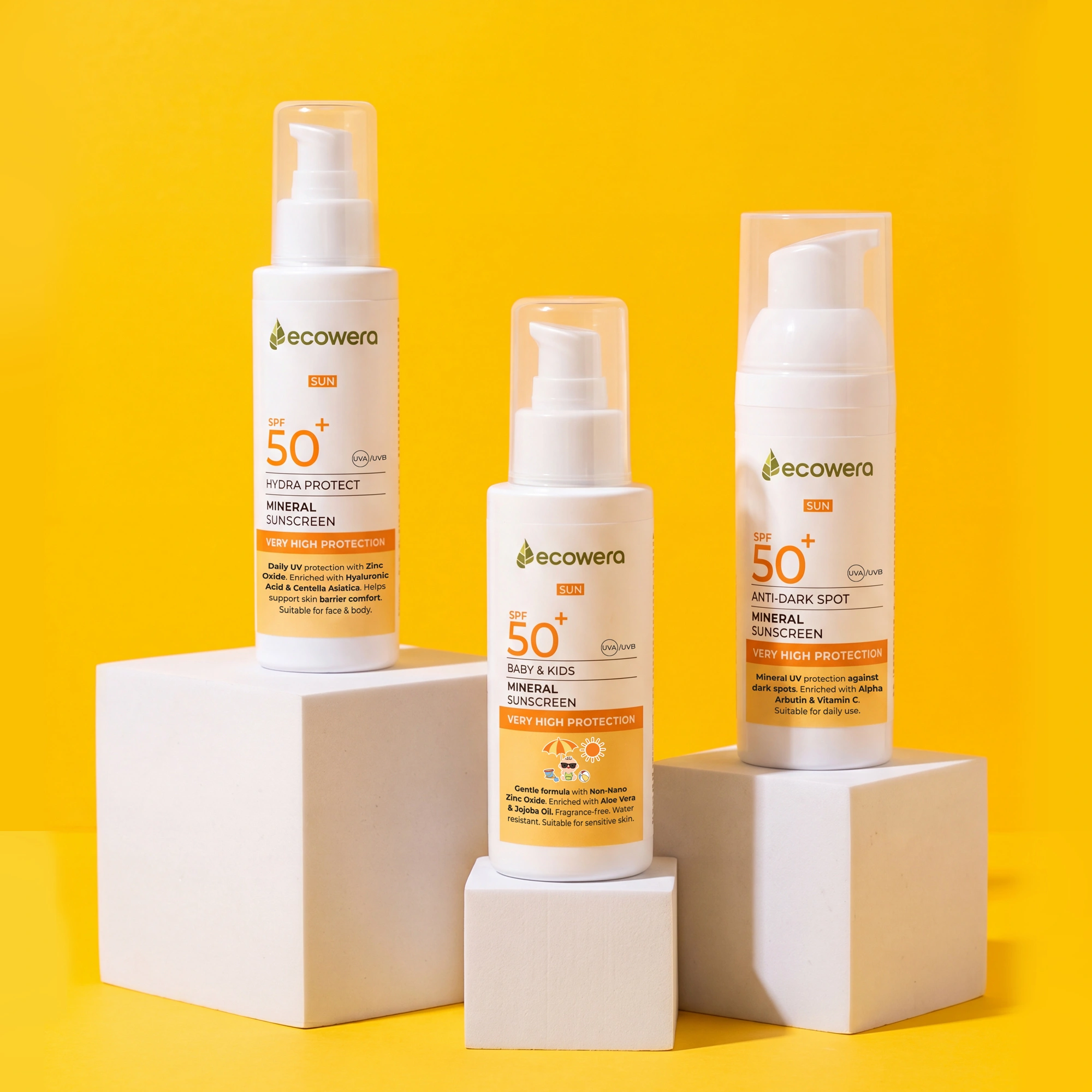 Ecowera SPF50+ Hydra Protect Mineral Güneş Kremi 150 ml - 8