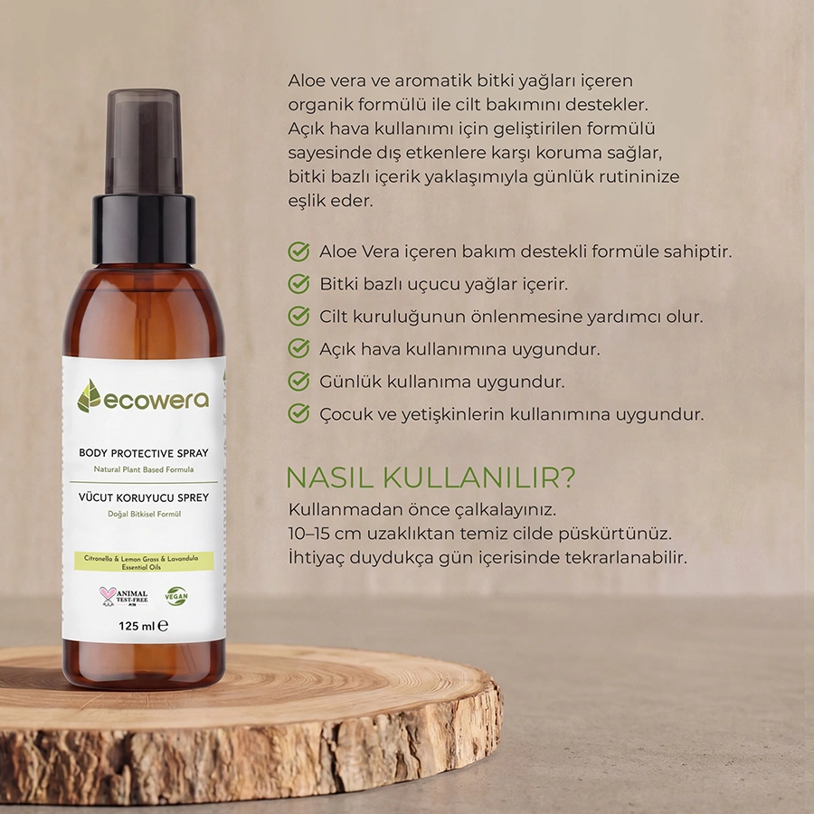 Ecowera Vücut Koruyucu Sprey 125 ml - 5