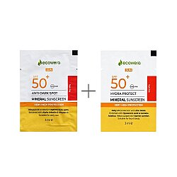 Ecowera Leke Karşıtı & Aydınlatıcı + Yüz & Vücut Mineral Güneş Kremi Tester - Deneme Boyu