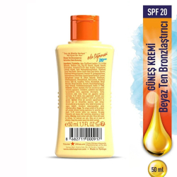Eda Taşpınar Seyahat Boy Beyaz Ten Bronzlaştırıcı SPF 20 50 ml - Eda Taşpınar (1)