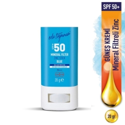 Eda Taşpınar SPF 50+ Mineral Filtreli Mavi Zinc Stick 20 gr - Eda Taşpınar