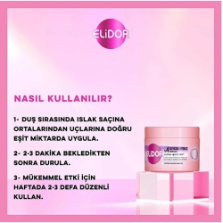 Elidor Ultra Işıltı Yoğun Parlaklıkr Yoğun Onarıcı Saç Maskesi 220ml - 3