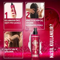 Elidor Brezilya Keratin Terapisi Sıvı Saç Bakım Sütü 200ml - 5