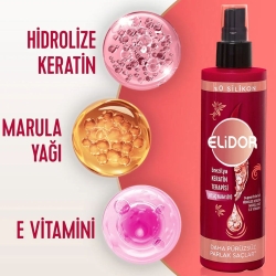 Elidor Brezilya Keratin Terapisi Sıvı Saç Bakım Sütü 200ml - 8