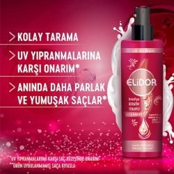 Elidor Brezilya Keratin Terapisi Sıvı Saç Bakım Sütü 200ml - 9