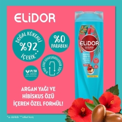 Elidor Doğanın Enerjisi Argan Yağlı & Hibiskus Özlü Şampuan 400ml - 5