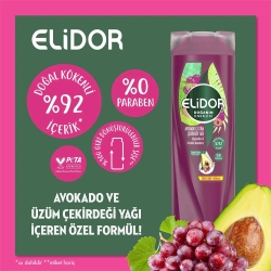 Elidor Doğanın Enerjisi Avokado & Üzüm Çekirdeği Yağı Şampuan 400ml - 5
