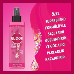 Elidor Güçlü ve Parlak Sıvı Saç Kremi 200ml - 5
