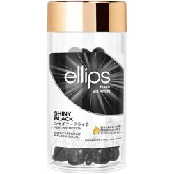 Ellips Shiny Black Siyah Saçlara Özel Işıltı Veren Saç Vitamini 30 Adet - Ellips