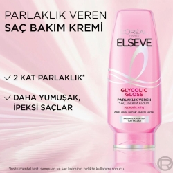 Elseve Glycolic Gloss Parlaklık Veren Saç Bakım Kremi 250ml - 4