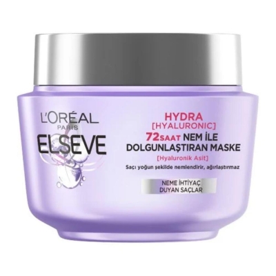 Loreal Elseve Hydra Hyaluronic 72 Saat Nem İle Dolgunlaştıran Maske 300 ml