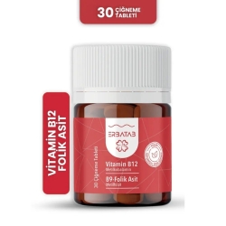 Erbatab Vitamin B12- Folik Asit B9-metilkobalamin-metilfolat takviyesi - Erbatab
