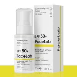 FaceLab Sakinleştirici ve Işıltı Veren C Vitamini & Centella İçerikli SPF50+ Güneş Kremi