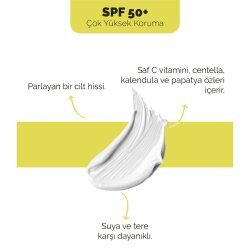 FaceLab Sakinleştirici ve Işıltı Veren C Vitamini & Centella İçerikli SPF50+ Güneş Kremi - 2