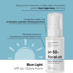 FaceLab SPF50+ Mavi Işık Korumalı Güneş Kremi 50ml - 3
