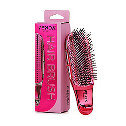 Fenda Dört Tarama Uçlu Dikdörtgen Saç Fırçası - Hot Magenta - Fenda