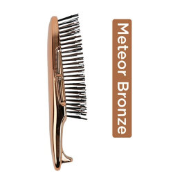 Fenda Dört Tarama Uçlu Dikdörtgen Saç Fırçası - Meteor Bronze - 4