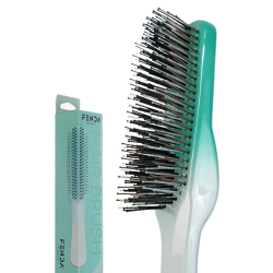 Fenda Dört Tarama Uçlu Profesyonel Saç Fırçası - Aurora Green - 3