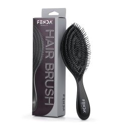 Fenda Dört Tarama Uçlu Profesyonel Saç Fırçası - Deep Space Black - 3