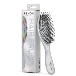 Fenda Dört Tarama Uçlu Profesyonel Saç Fırçası - Moonstone White - 3