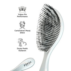 Fenda Dört Tarama Uçlu Saç Fırçası Large - Platinum White - Fenda (1)