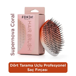 Fenda Profesyonel Oval Saç Fırçası - Supernova Coral - Fenda