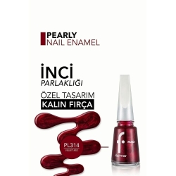 Flormar Pearly Oje Velvet Red - 4