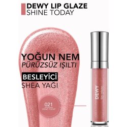 Flormar Dewy Lip Glaze Parlak & Dolgun Görünüm Veren Yapışmayan Dudak Parlatıcısı - 021 Shine Today - 3