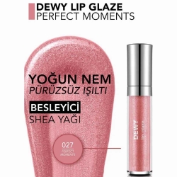Flormar Dewy Lip Glaze Parlak & Dolgun Görünüm Veren Yapışmayan Dudak Parlatıcısı - 027 Perfect Moments - 5
