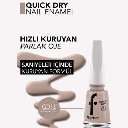 Flormar Ouick Dry One Oje - QD12 Everyday Trick New - 2