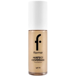 Flormar Perfect Coverage Yüksek Pigmentli & Yarı Parlak Bitişli SPF15 Fondöten - 103 Cremy Beige - 6