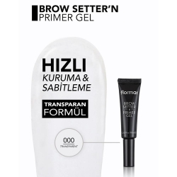 Flormar Brow Setter & Primer Sabitleyici Şeffaf Kaş Bazı - Flormar (1)