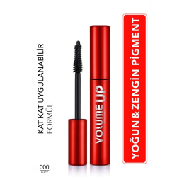 Flormar Volume Up Mascara Yoğun Hacim ve Lifting Etkili Kat Kat Uygulanabilir Maskara - Flormar