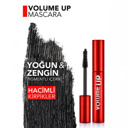 Flormar Volume Up Mascara Yoğun Hacim ve Lifting Etkili Kat Kat Uygulanabilir Maskara - 6