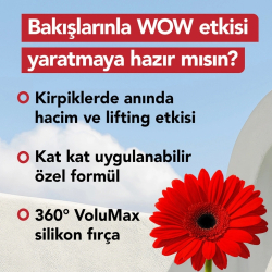 Flormar Volume Up Mascara Yoğun Hacim ve Lifting Etkili Kat Kat Uygulanabilir Maskara - 8