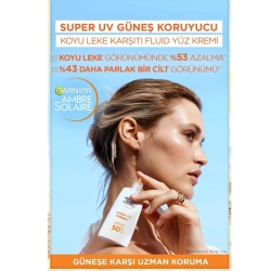 Garnier Ambre Solaire Super UV C Vitamini Koyu Leke Karşıtı Fluid Krem SPF50+ 40ml - 2