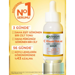 Garnier C Vitamini Parlak Süper Aydınlatıcı Serum 30ml - 3