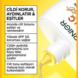 Garnier C Vitamini Wonder Tint 3 Etki 1 Arada Renkli Nemlendirici Açık Ton, SPF50 - 8