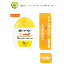 Garnier C Vitamini Wonder Tint 3 Etki 1 Arada Renkli Nemlendirici Orta Ton, SPF50 - Garnier