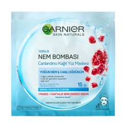 Garnier Canlandırıcı Kağıt Yüz Maskesi Mavi 32 gr - Garnier