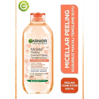 Garnier Micellar Peeling Kusursuz 400 ml Makyaj Temizleme Suyu