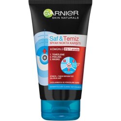 Garnier Saf&Temiz Siyah Nokta Karşıtı Kömürlü 3ü 1 Arada 150ml - Garnier