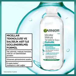 Garnier Salisilik Micellar Makyaj Temizleme Suyu 400 ml - 3