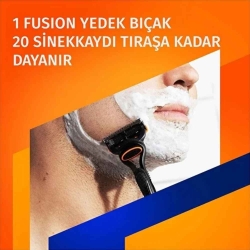 Gilette Fusion Tıraş Makinesi 5'li Yedek Başlık ve Stand - 3
