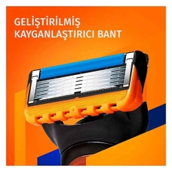 Gillette Fusion Tıraş Makinesi 5'li Yedek Başlık ve Stand - Gillette (1)