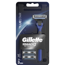 Gillette Mach 3 Start Bluestar Tıraş Makinesi + 3 Yedek Bıçak - Gillette
