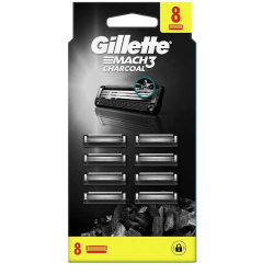 Gillette Mach3 Charcoal Yedek Tıraş Bıçağı 8'li - Gillette