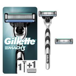 Gillette Mach3 Tıraş Makinesi + 2 Yedek Tıraş Bıçağı - Gillette