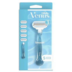 Gillette Venus Smooth Kadın Tıraş Makinesi + 5 Yedek Başlık - Gillette